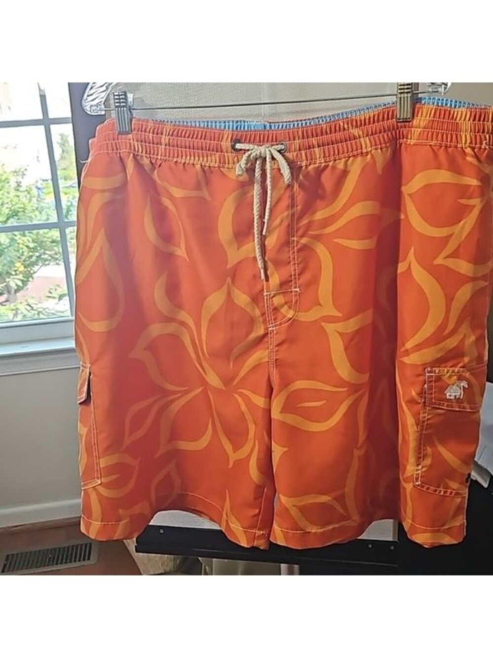Caribbean Joe men Floral Print Swim Trunk XXL